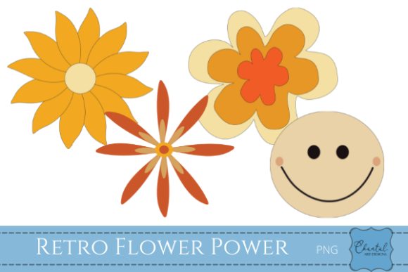 Download Retro Flower Power - Flower power Collection