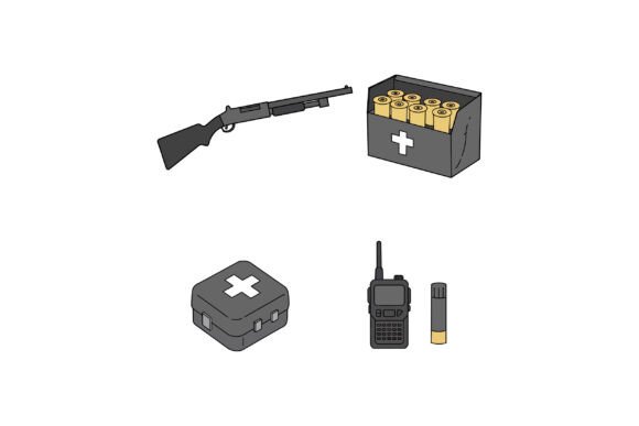 Download Shotgun with Ammunition Box Radio and Fi - Gun Collection