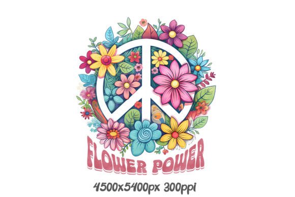Download Flower Power Peace Symbol - Flower power Collection