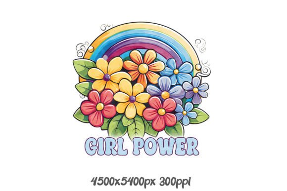 Download Rainbow Flower Power - Flower power Collection