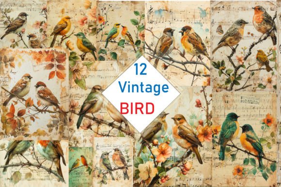 Download Vintage Bird Illustrations - Bird Collection