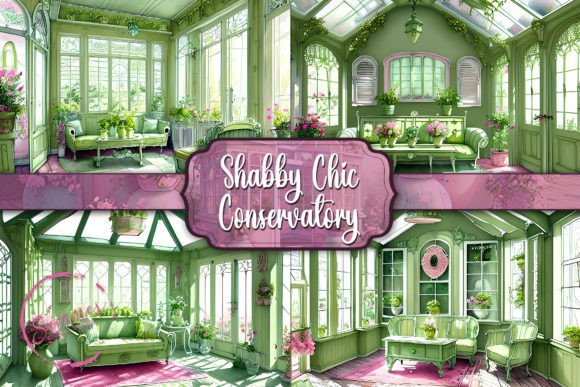 Download Shabby Chic Conservatory Background - Premium Resources